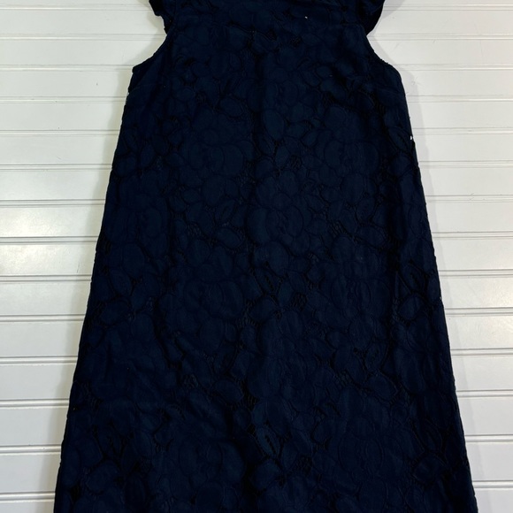 Monteau Lace Dress Short Navy Blue Womens Size Small Lined - Picture 8 of 15